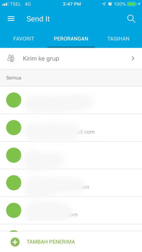 Tambah Penerima Tambah Penerima