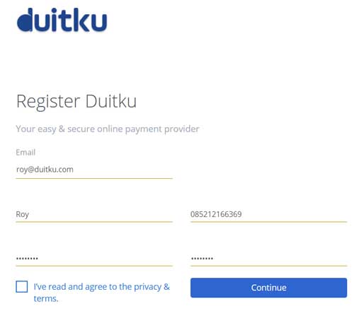 Registrasi Duitku 2 Registrasi Duitku 2