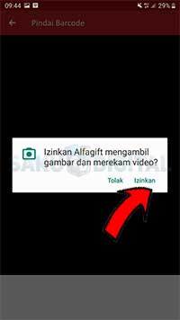 Tekan Izinkan. Tekan Izinkan.