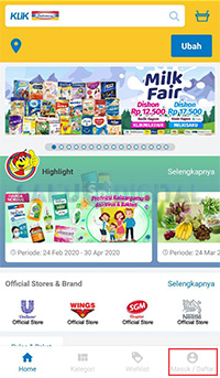 menu Masuk menu Masuk
