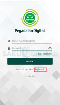 tekan Registrasi pada bagian bawah tekan Registrasi pada bagian bawah