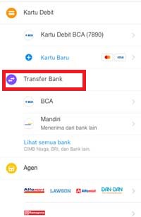 Transfer Bank Transfer Bank