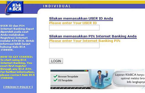 Internet Banking BCA Internet Banking BCA