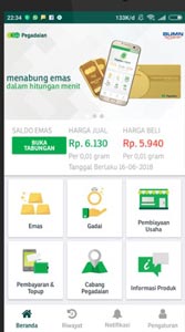 2. Buka Aplikasi Pegadaian Digital 2. Buka Aplikasi Pegadaian Digital