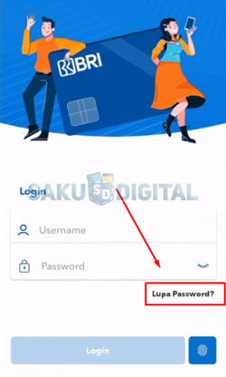 3 Klik Lupa Password