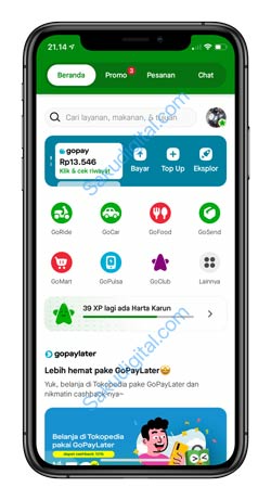 1 Buka Aplikasi GojekCara Beli Pulsa Pakai Gopay Paylater