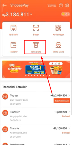 6 Klik Tarik Dana
