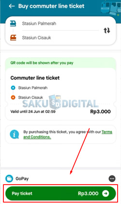 5 Tap Pay Ticket