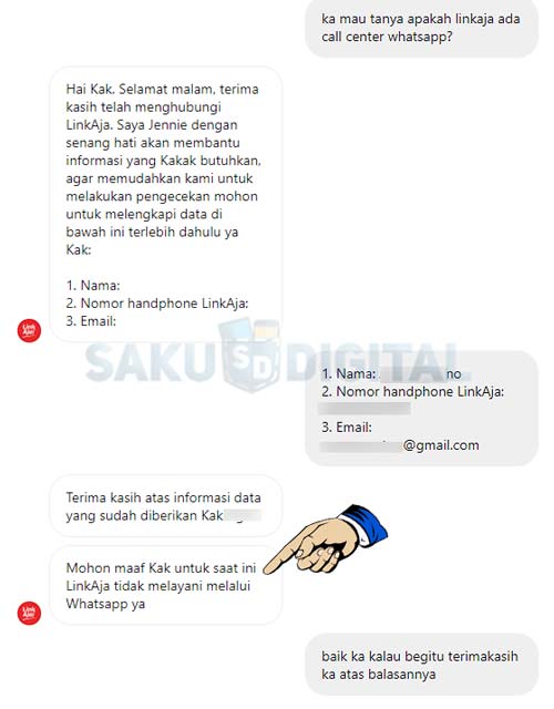 CS Linkaja WhatsApp